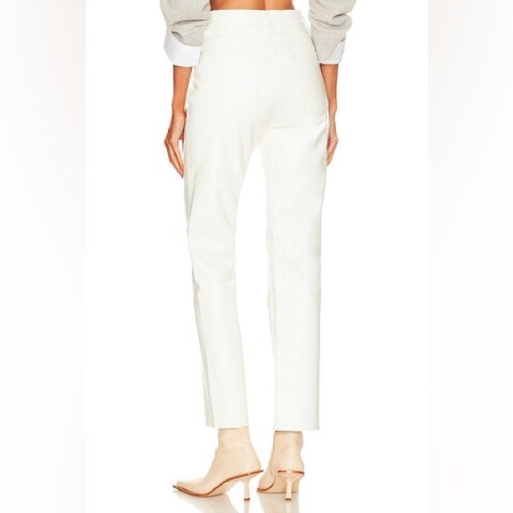 AGOLDIE  White faux Leather Pants - Picture 5 of 7